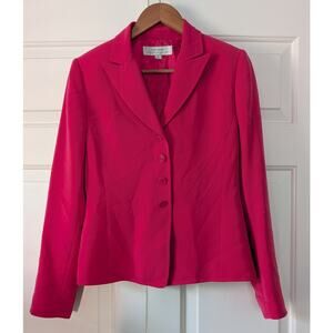 Tahari Arthur S Levine Pink Fitted Blazer